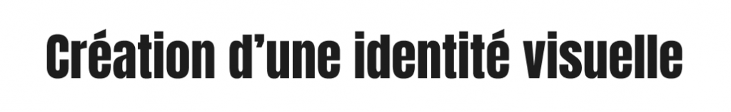 Création d'une identité visuelle